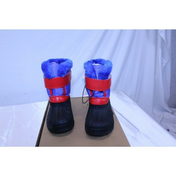 Winter Snow Boots Faux Fur Lined Blue Size 6 Toddler - Picture 4 of 9